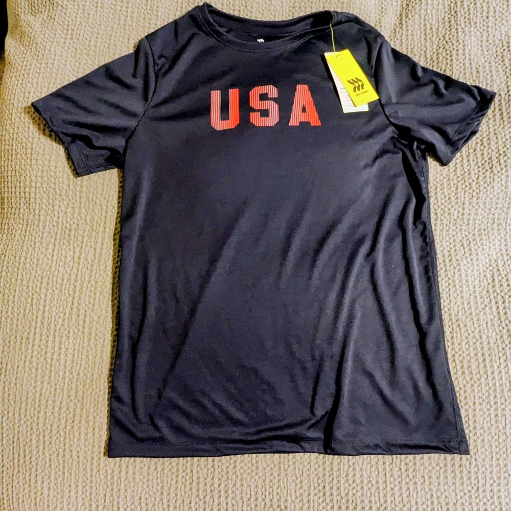 All in Motion Black and Red Kids Tee